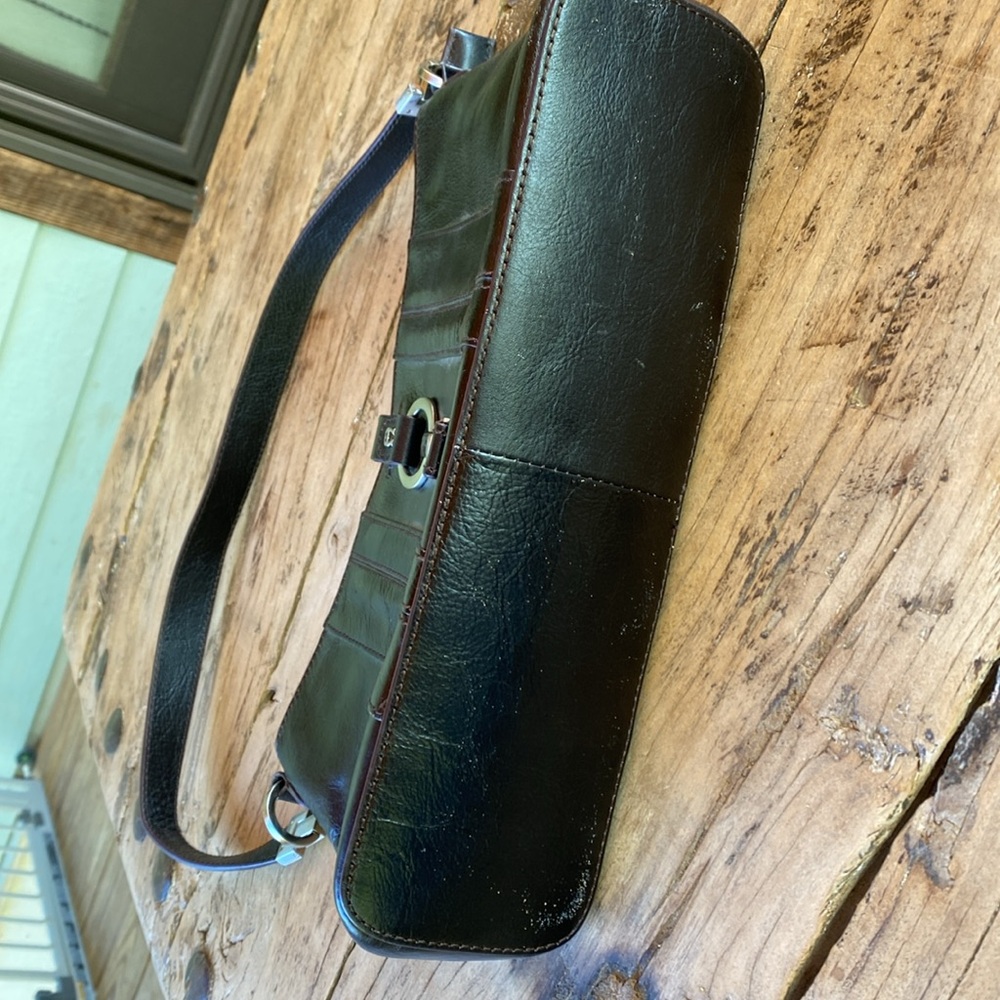 Vintage Aigner black leather handbag - Picture 6 of 14